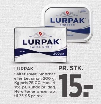 MENY LURPAK tilbud