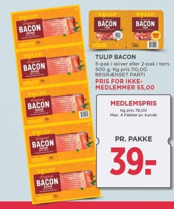 MENY TULIP BACON tilbud