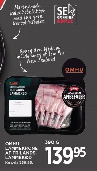 MENY OMHU LAMMEKRONE AF FRILANDS-LAMMEKØD tilbud
