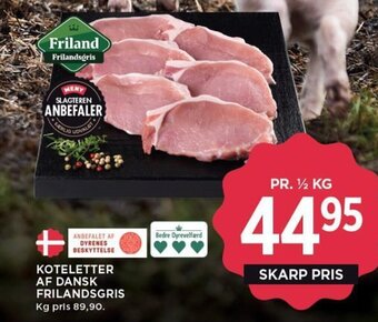 MENY KOTELETTER AF DANSK FRILANDSGRIS tilbud