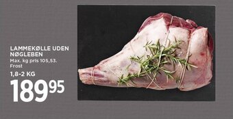 MENY LAMMEKØLLE UDEN NØGLEBEN tilbud