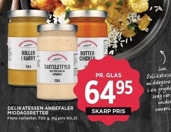 MENY Delikatessen anbefaler middagsretter tilbud