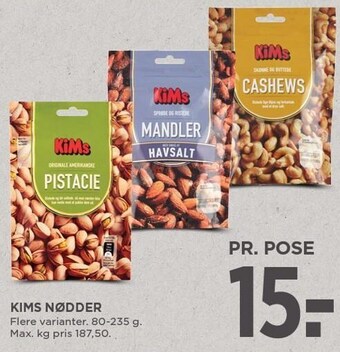 MENY Kims nødder tilbud