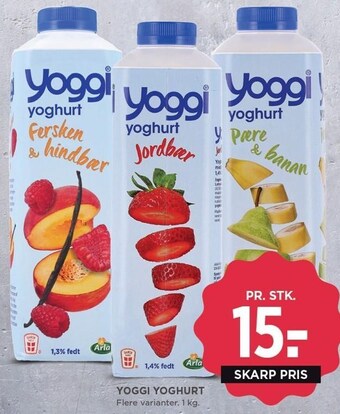 MENY Yoggi yoghurt tilbud