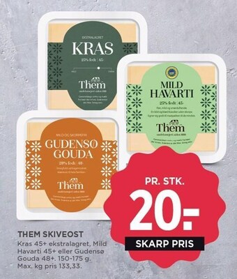 MENY Them skiveost tilbud