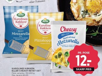 MENY Karolines køkken eller cheasy revet ost tilbud