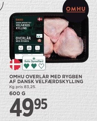 MENY Omhu overlår med rygben af dansk velfærdskylling tilbud