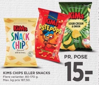 Kims chips eller snacks