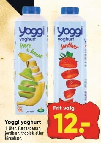 Bilka Yoggi yoghurt tilbud