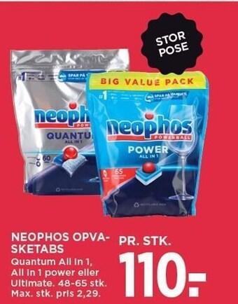 MENY Neophos opvasketabs tilbud