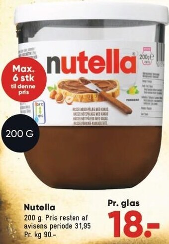 Bilka Nutella tilbud