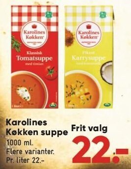 Bilka Karolines køkken suppe tilbud