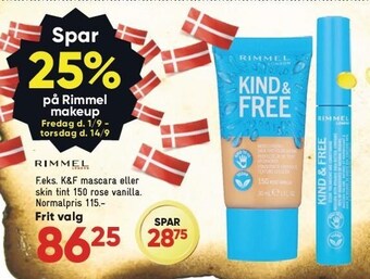 Bilka Spar 25% på rimmel makeup tilbud
