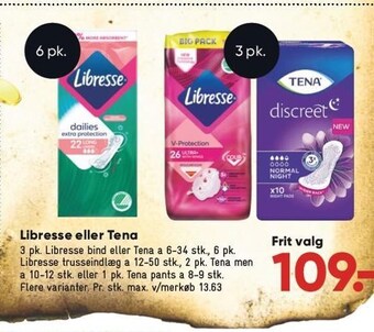 Bilka Libresse eller tena tilbud