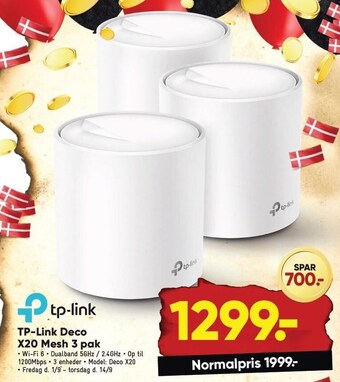 Bilka Tp-link deco x20 mesh 3 pak tilbud