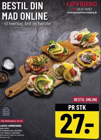 Løvbjerg Luksus smørrebrød tilbud