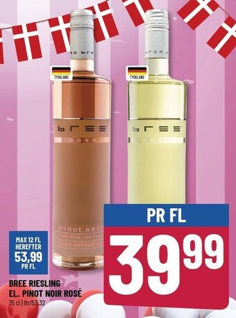 Løvbjerg Bree riesling el. pinot noir rosé tilbud