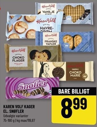 Løvbjerg Karen volf kager el. snøfler tilbud
