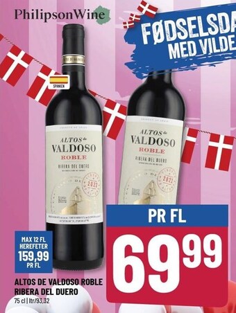 Altos de valdoso roble ribera del duero