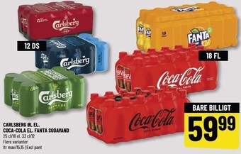 Løvbjerg Carlsberg øl el. coca-cola el. fanta sodavand tilbud
