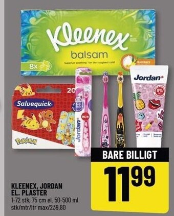 Løvbjerg Kleenex, jordan el. plaster tilbud