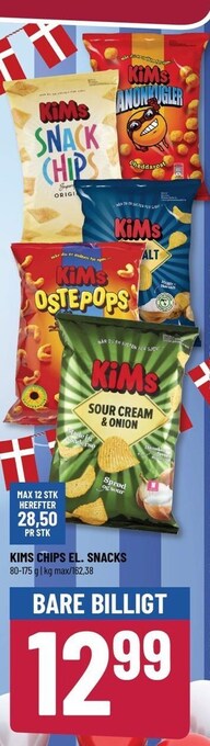 Kims chips el. snacks
