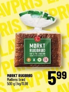 Løvbjerg Mørkt rugbrød tilbud