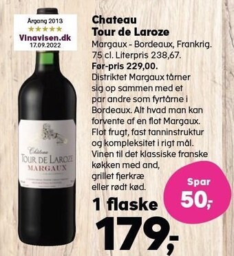 Kvickly Chateau tour de laroze tilbud