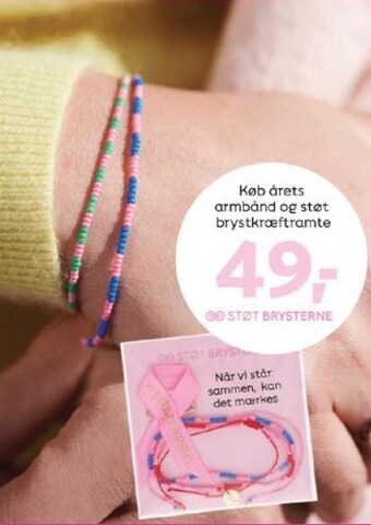 Kvickly Køb årets armbånd og støt brystkræftramte tilbud