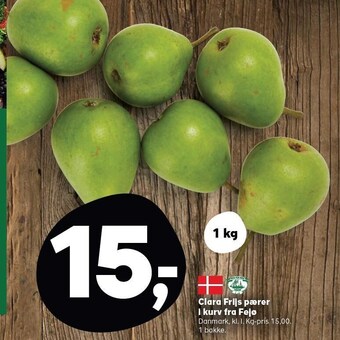 Kvickly Clara frijs pærer i kurv fra fejø tilbud