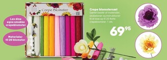 Crepe blomstersæt