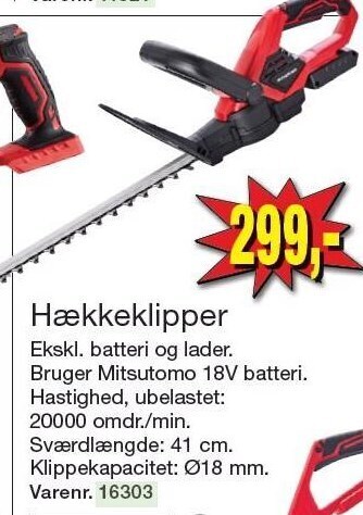 Harald Nyborg Hækkeklipper tilbud