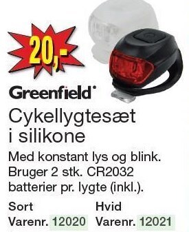 Harald Nyborg Cykellygtesæt i silikone tilbud