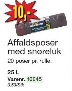 Harald Nyborg Affaldsposer med snøreluk tilbud