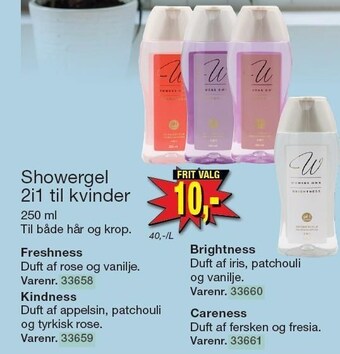 Showergel 2i1 til kvinder