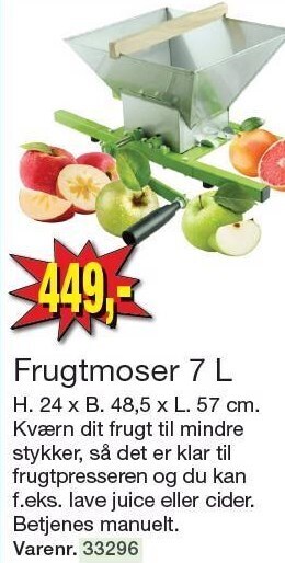 Harald Nyborg Frugtmoser 7 l tilbud