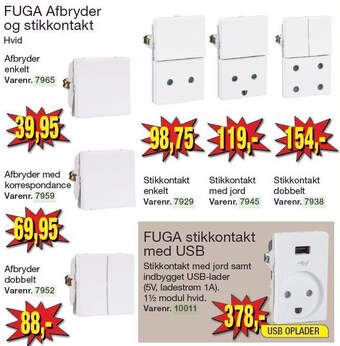 Harald Nyborg Fuga afbryder og stikkontakt tilbud