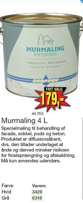 Harald Nyborg Murmaling 4 l tilbud