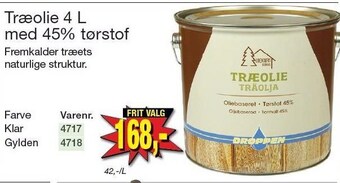 Harald Nyborg Træolie 4 l med 45% tørstof tilbud
