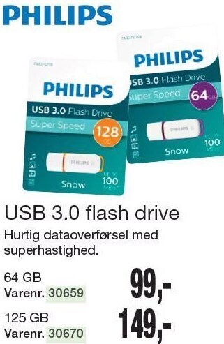 Harald Nyborg Philips usb 3.0 flash drive tilbud