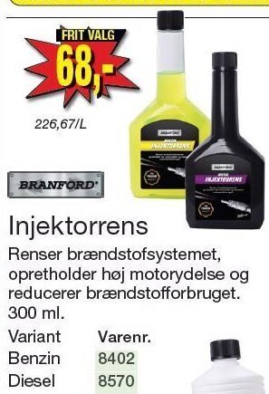 Harald Nyborg Branford injektorrens tilbud