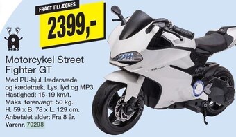 Harald Nyborg Motorcykel street fighter gt tilbud