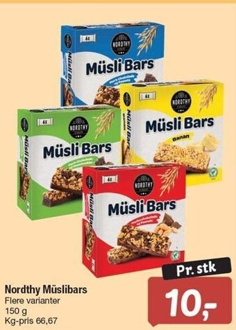 Fakta Tyskland Nordthy müslibars tilbud