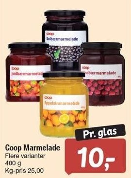 Fakta Tyskland Coop marmelade tilbud
