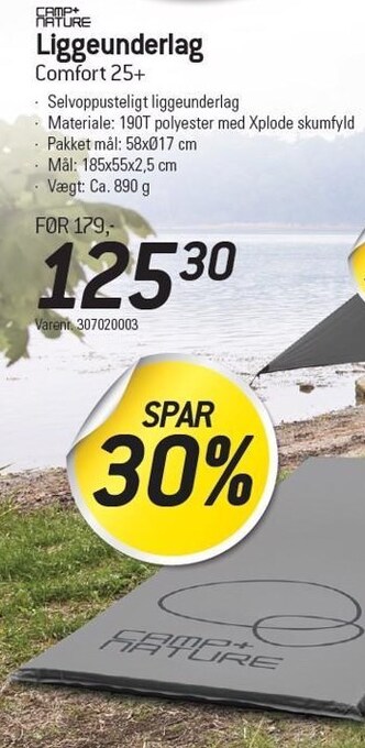 Thansen Camp+ nature liggeunderlag tilbud