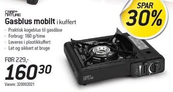 Camp+ nature gasblus mobilt i kuffert