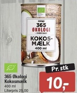 Fakta Tyskland 365 økologi kokosmælk tilbud