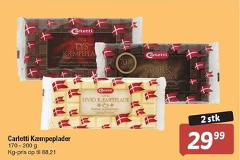 Fakta Tyskland Carletti kæmpeplader - 2 stk tilbud