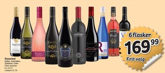 Vinmarked - 6 flasker