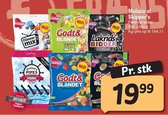 Fakta Tyskland Malaco el. skipper´s tilbud